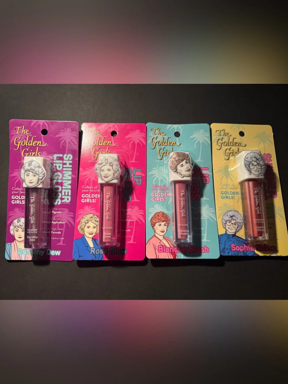 The Golden Girls Shimmer Lip Gloss - Pink & Coral Assortment